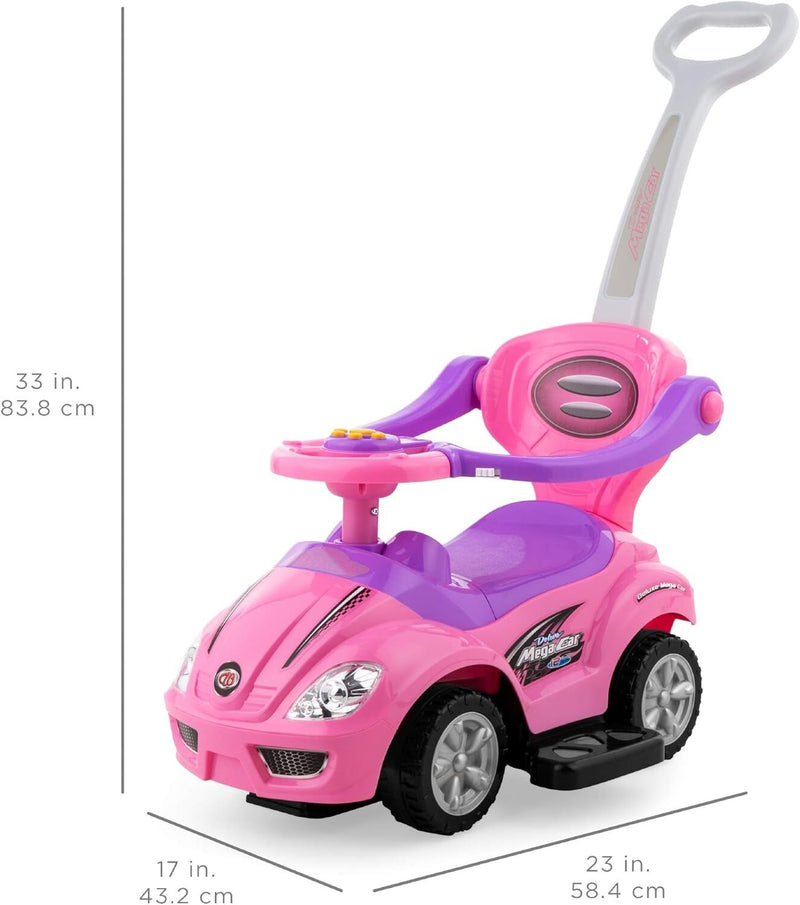 3-in-1 Ride-On Car Toy for Toddlers Ages 2-4 Years Magic Cars 6