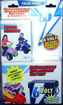 6 Volt Rechargeable Replacement Battery and Charger for Quads Magic Cars 0