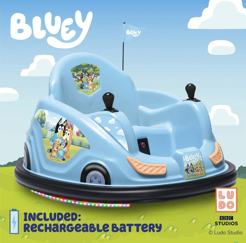6V Bluey Bumper Car Ride-On Toy for Children by Flybar - 1 Count Magic Cars 2