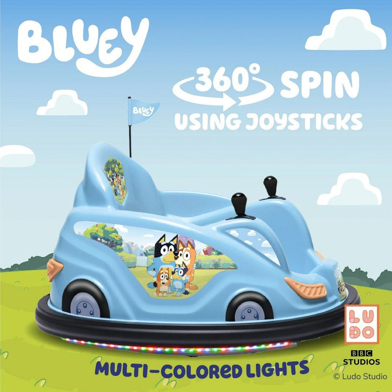 6V Bluey Bumper Car Ride-On Toy for Children by Flybar - 1 Count Magic Cars 5