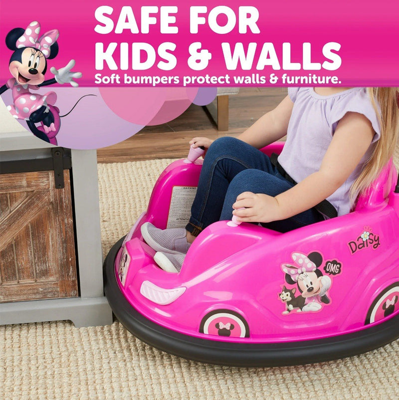 6V Disney Minnie Bumper Car Ride-On Toy by Flybar Magic Cars 3