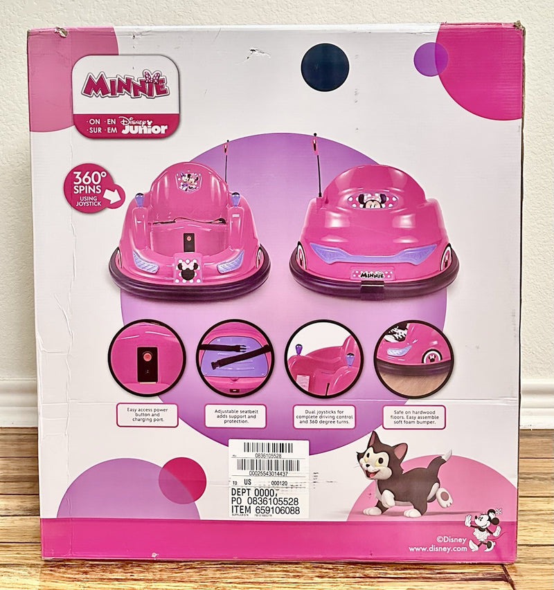 6V Disney Minnie Bumper Car Ride-On Toy by Flybar Magic Cars 8