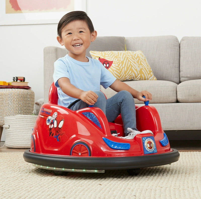 6V Marvel Spidey Bumper Car Ride-On Toy by Flybar Magic Cars 1