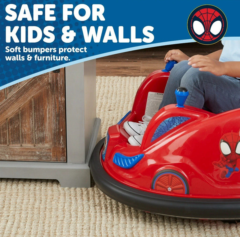6V Marvel Spidey Bumper Car Ride-On Toy by Flybar Magic Cars 2