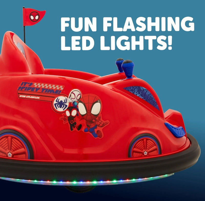 6V Marvel Spidey Bumper Car Ride-On Toy by Flybar Magic Cars 4