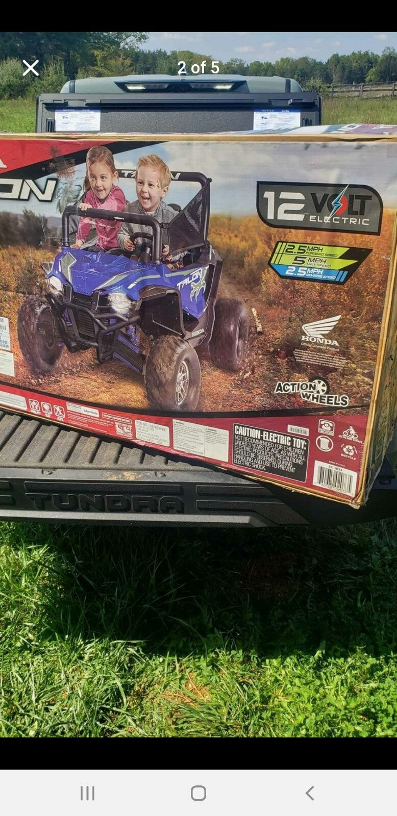 12 Volt Kids Ride-On Quad UTV with Action Wheels and Honda Talon Design Magic Cars 2