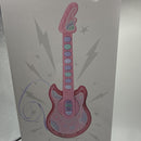 19" Pink Electric Guitar for Kids with Microphone & Stand Magic Cars 2