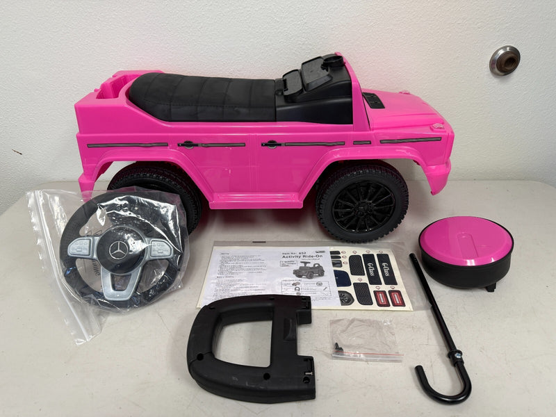 Mercedes-Benz G350D G-Class Toddler Ride-On Stroller Car in Pink Magic Cars 3