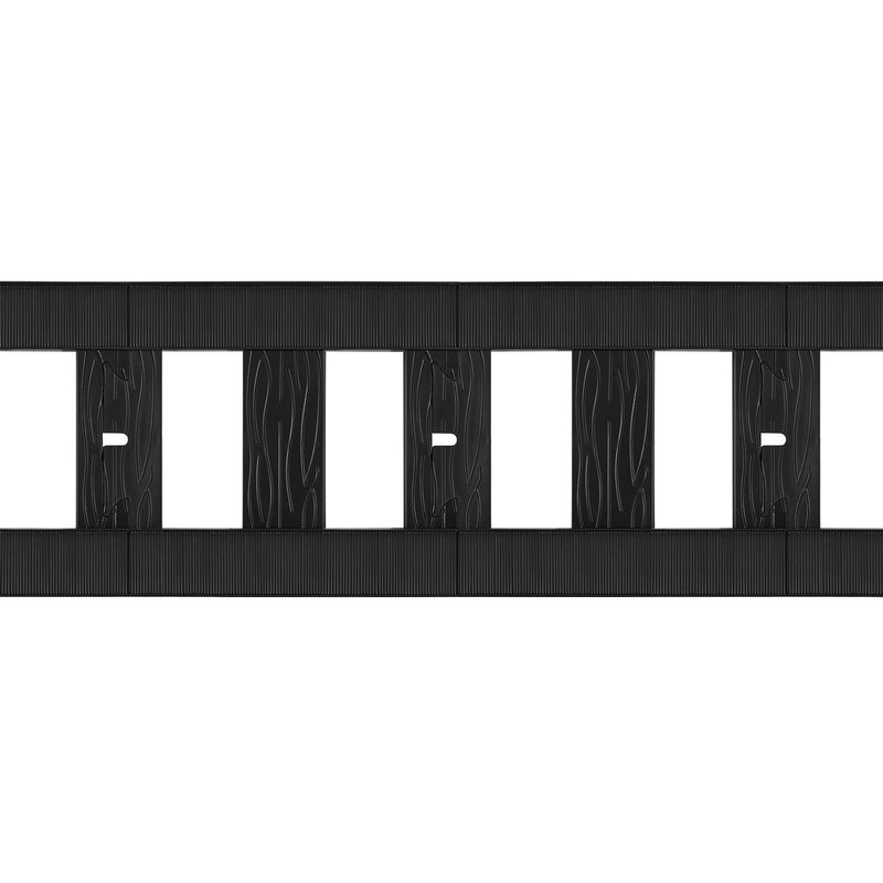 16-Piece Black Straight Track Set for Toddler Electric Ride-On Trains Accessories Magic Cars 3