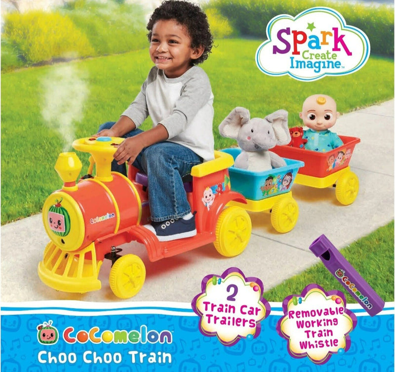 Cocomelon 6V Motorized Electric Toddler Ride-On Train Toy Magic Cars 1