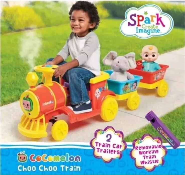 Cocomelon 6V Electric Motorized Toddler Ride-On Train Magic Cars 0