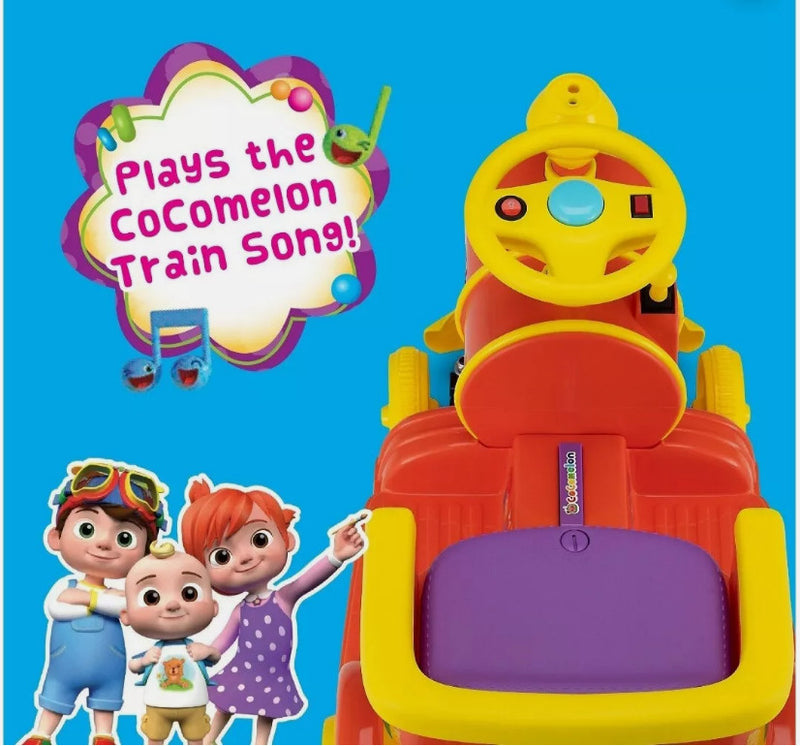 Cocomelon 6V Electric Motorized Toddler Ride-On Train Toy Magic Cars 3