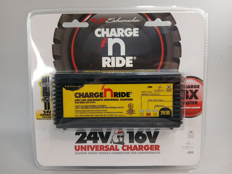 CR-2 Charge 'n Ride 24V/16V Universal Battery Charger for Ride-On Toys Magic Cars 0