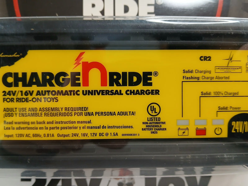 CR-2 Charge 'n Ride 24V/16V Universal Battery Charger for Ride-On Toys Magic Cars 1