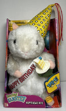 Gemmy 8" Vintage 2000s Birthday Boy Singing and Dancing Hamster Plush Magic Cars Variant 0