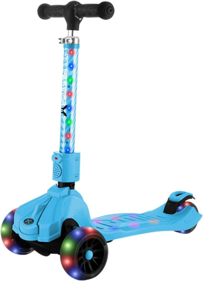 Hover 1 Ziggy LED KidKick Folding Lightweight Portable Scooter Magic Cars 0