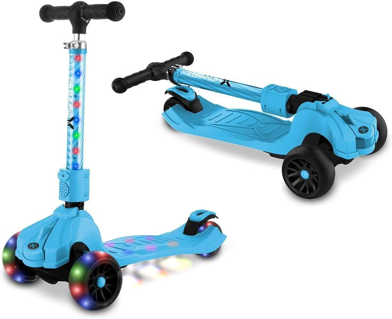 Hover 1 Ziggy LED KidKick Folding Lightweight Portable Scooter Magic Cars 1