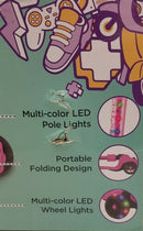Hover 1 Ziggy LED KidKick Folding Lightweight Portable Scooter Magic Cars 9
