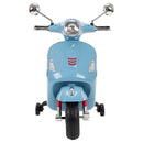 6V Blue Kids Vespa Ride-On Scooter with Lights and Sound, 2 MPH Battery Powered Magic Cars 1