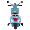 6V Blue Kids Vespa Ride-On Scooter with Lights and Sound, 2 MPH Battery Powered Magic Cars 3