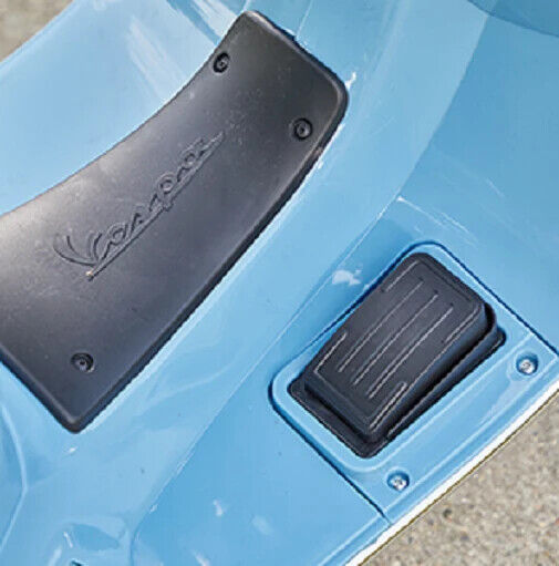 6V Blue Kids Vespa Ride-On Scooter with Lights and Sound, 2 MPH Battery Powered Magic Cars 6