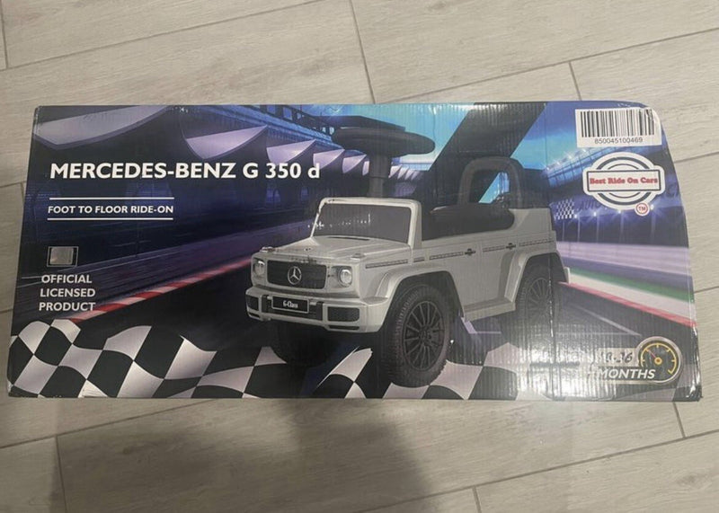 Mercedes G Wagon Ride-On Toy in White or Gray Color Magic Cars 7