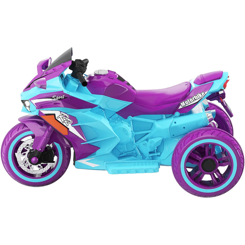 12V Electric Kids Ride-On Dirt Bike Motorcycle with 3 Wheels and LED Lights, Multi-Color Magic Cars Variant 0