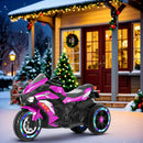 12V Electric Kids Ride-On Dirt Bike Motorcycle with 3 Wheels and Lights - Purple Magic Cars 5