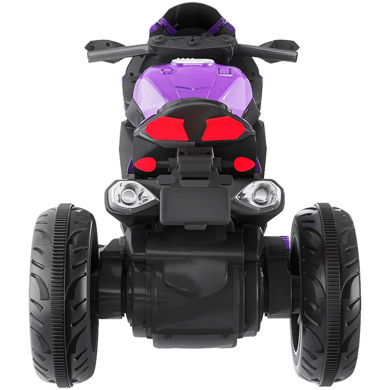 12V Electric Kids Ride-On Dirt Bike Motorcycle with 3 Wheels and Lights in Purple Magic Cars 4