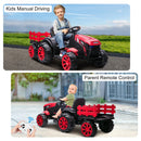12V Electric Ride-On Kids Tractor with Trailer Battery-Powered Vehicle Toy Magic Cars 11