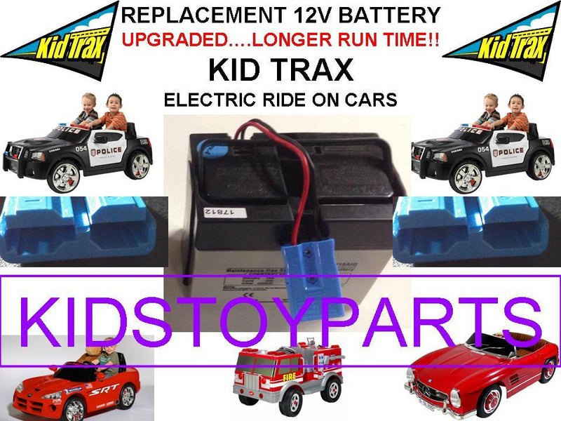 Upgraded 12V Rechargeable Kid Trax Battery with Blue Plug – Long-Lasting Power Magic Cars Variant 0
