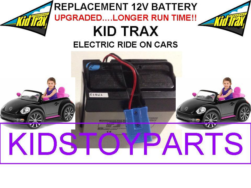 Long-Lasting 12V Blue VW Beetle Kids Car Battery with Plug OEM Replacement Magic Cars Variant 0