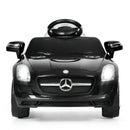 Kids Remote Control Ride-On Car with MP3 Player Black Mercedes-Benz SLS Model Magic Cars 7