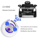 Kids Remote Control Ride-On Car with MP3 Player Black Mercedes-Benz SLS Model Magic Cars 8