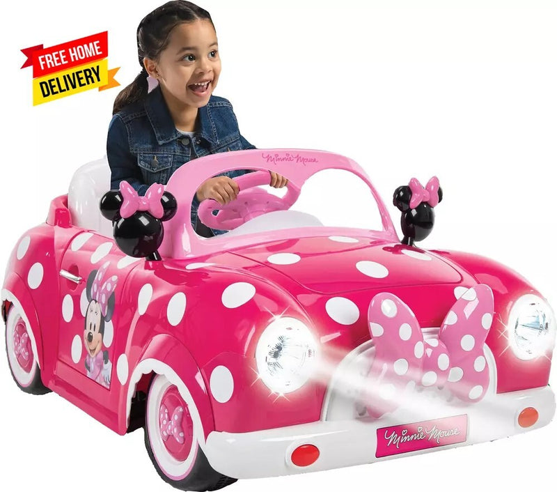 Minnie Mouse 6V Battery-Powered Ride-On Car for Kids Ages 3+ Magic Cars 0