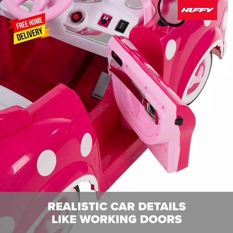 Minnie Mouse 6V Battery-Powered Ride-On Car for Kids Ages 3+ Magic Cars 11