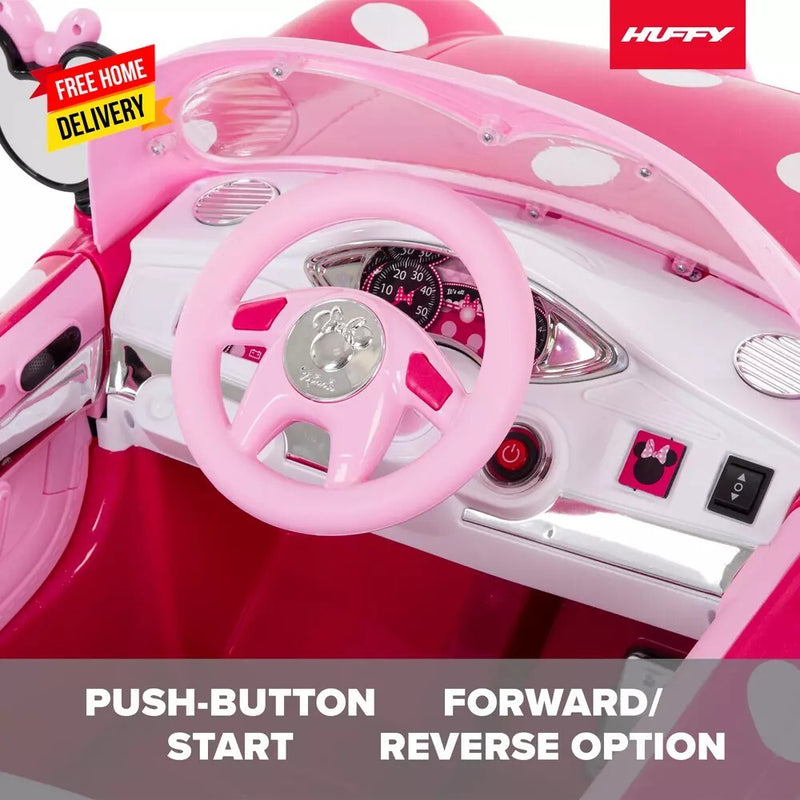 Minnie Mouse 6V Battery-Powered Ride-On Car for Kids Ages 3+ Magic Cars 2