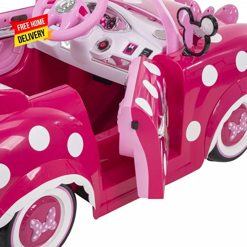 Minnie Mouse 6V Battery-Powered Ride-On Car for Kids Ages 3+ Magic Cars 4