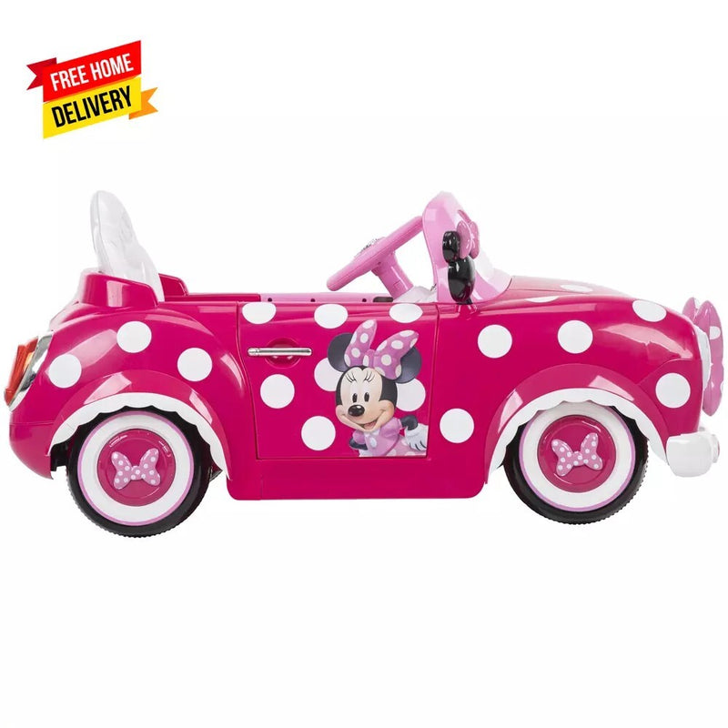 Minnie Mouse 6V Battery-Powered Ride-On Car for Kids Ages 3+ Magic Cars 6