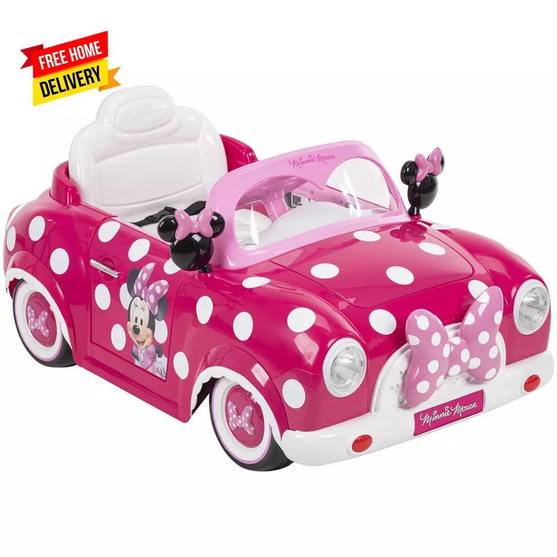 Minnie Mouse 6V Battery-Powered Ride-On Car for Kids Ages 3+ Magic Cars 8