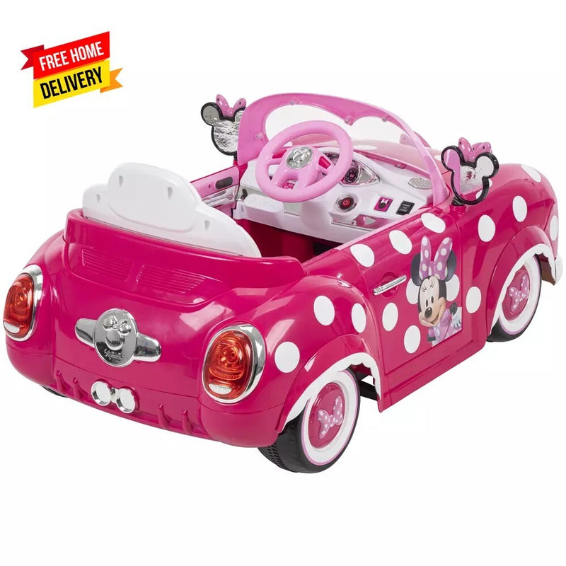 Minnie Mouse 6V Battery-Powered Ride-On Car for Kids Ages 3+ Magic Cars 9
