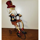 12-Inch Patriotic Santa Man on Rolling Bike Toy with Wheels Magic Cars 1