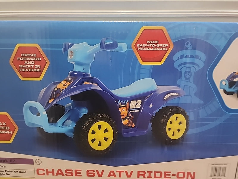 Paw Patrol Chase 6V Quad Ride-On Toy for Kids Ages 2-6 - Powerful and Safe Magic Cars 4