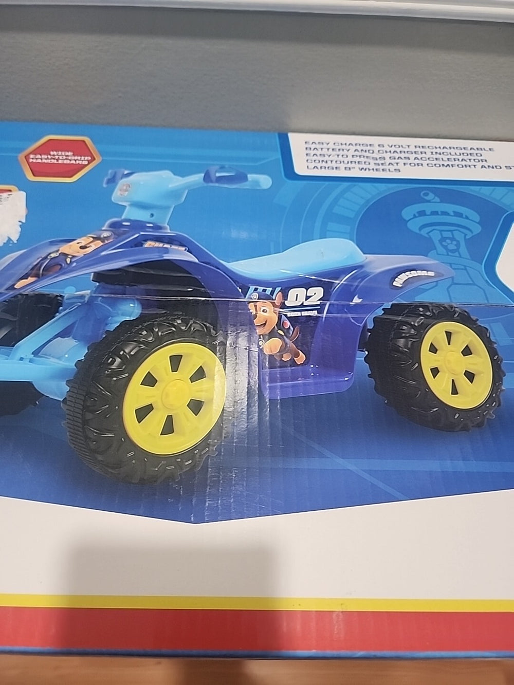 パウパトロール Paw Patrol Chase 6V Quad Ride-On Toy for Kids Ages 2-6 - Powerful and