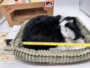 Realistic Breathing Plush Black & White Tuxedo Kitty Cat - 9" Sleeping Pet Magic Cars 5
