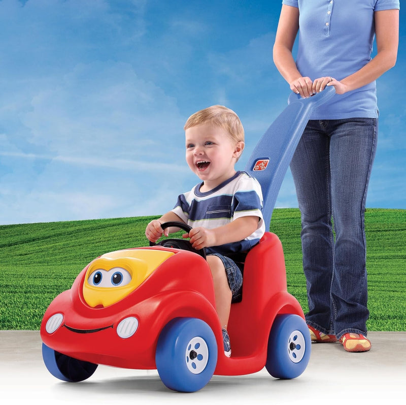 Pink Ride-On Push Buggy Car for Kids with Seat Belt and Horn, Supports up to 50 lbs Magic Cars 3