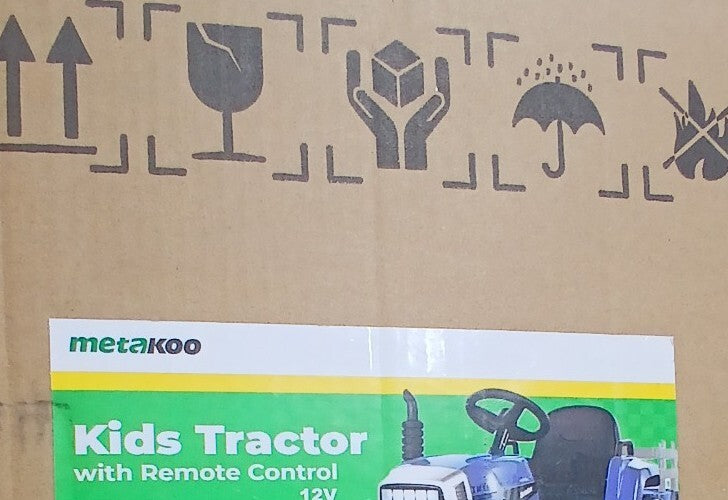 12V Battery-Powered Electric Ride-On Tractor and Trailer with Remote Control for Kids Magic Cars 2