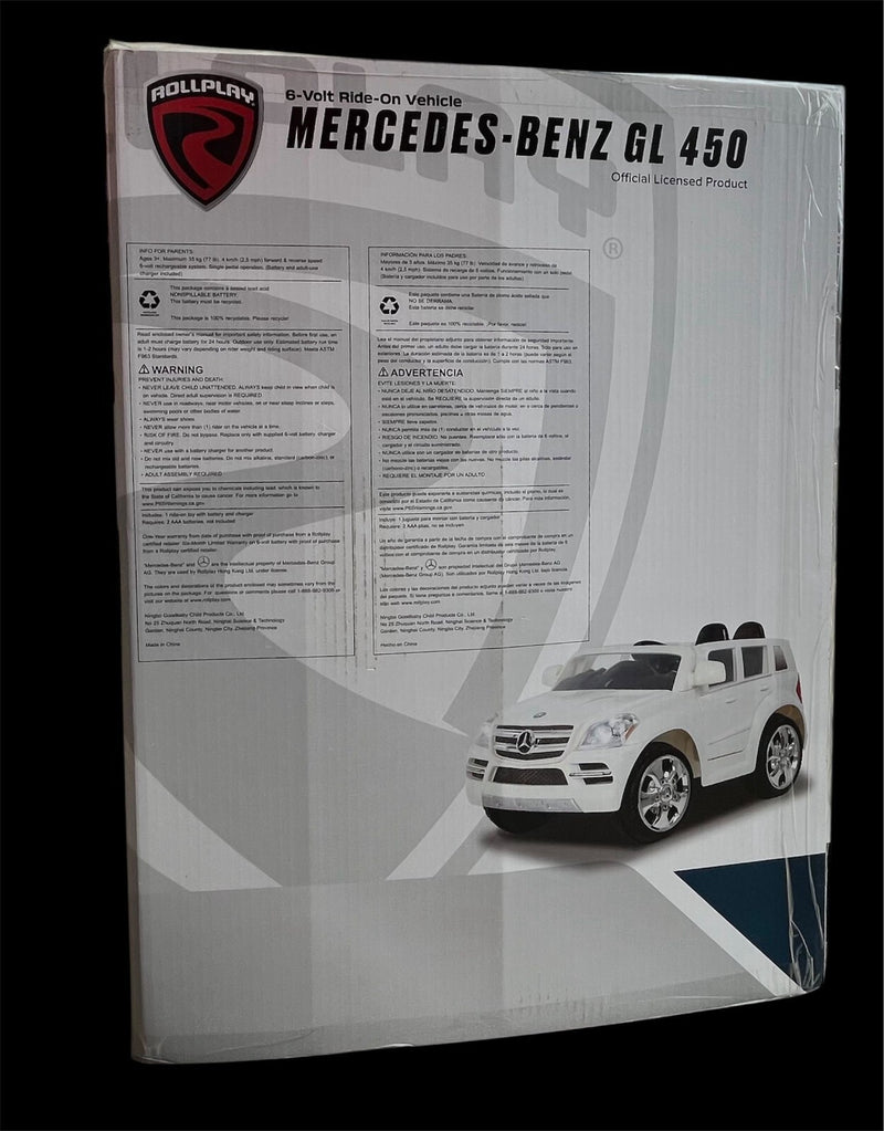 Rollplay 6V Mercedes-Benz GL450 SUV Powered Ride-On with Music Magic Cars 3