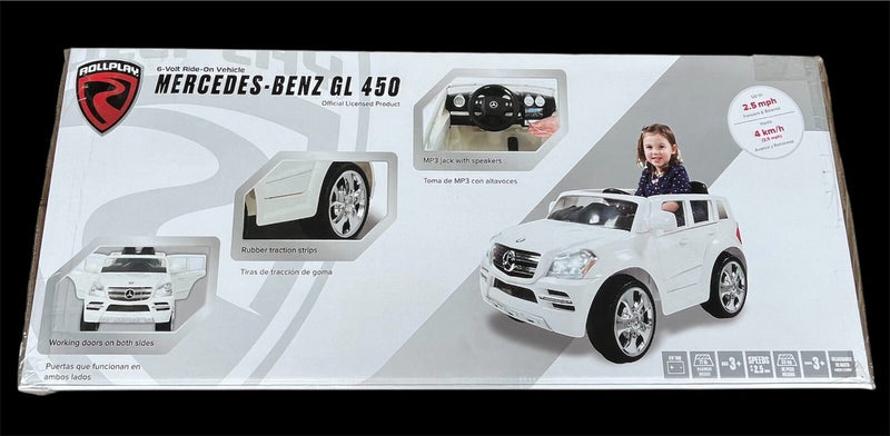 Rollplay 6V Mercedes-Benz GL450 SUV Powered Ride-On with Music Magic Cars Variant 0