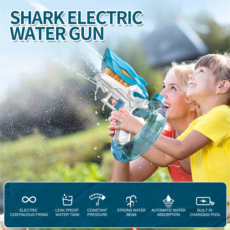 Electric Shark Water Gun Toy Fully Automatic Continuous Fire Large Capacity Magic Cars 1